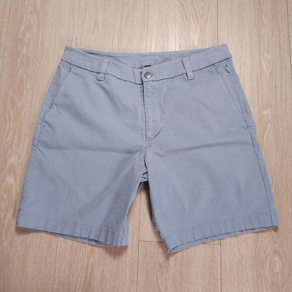 Lululemon Commission Shorts Mens Size 32 Classic Fit 8" Warpstreme Blue - Picture 1 of 12